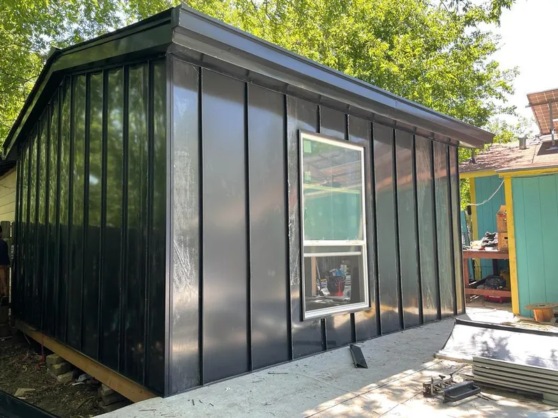 Black standing seam metal wall panels for Metal Roof Installation in Millersville